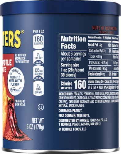 Planters® Chipotle Peanuts Perspective: right