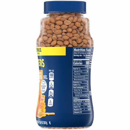 Planters Dry Roasted Honey Roasted Peanuts Perspective: right