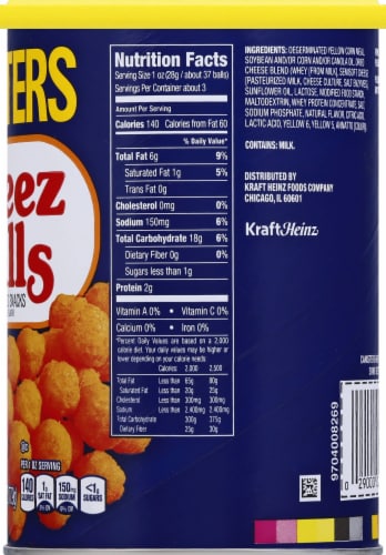 Planters Cheez Balls Cheese Flavored Snack Perspective: right