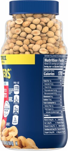 Planters® Lightly Salted Dry Roasted Peanuts Perspective: right