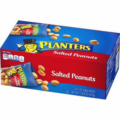 Planters Salted Peanuts 24 Count Perspective: right