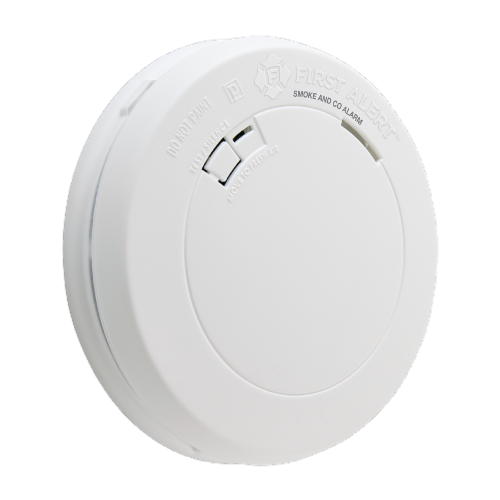 First Alert Combination Smoke and Carbon Monoxide Alarm - White Perspective: right