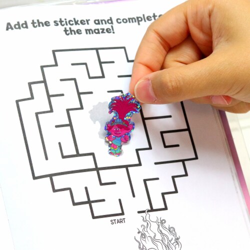 DreamWorks Trolls Band Together Glitter Sparkle Activity Set Perspective: right
