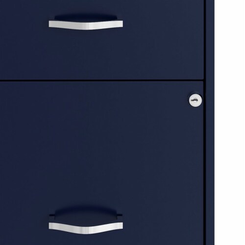 Space Solutions 18 Inch Wide 2 Drawer Mobile Organizer Cabinet for