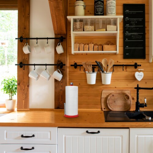 Enamel paper towel holder outlet