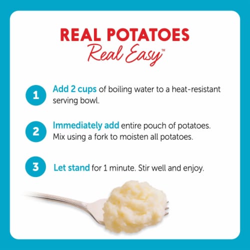Idahoan Cheddar & Sour Cream Mashed Potatoes Perspective: right