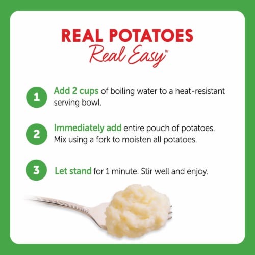 Idahoan® Sour Cream & Chives Mashed Potatoes Perspective: right