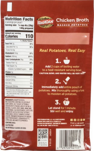 Idahoan® Chicken Broth Mashed Potatoes Perspective: right
