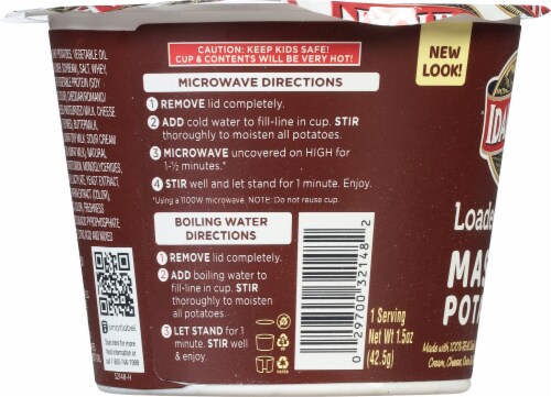 Idahoan® Loaded Baked Mashed Potatoes Cup Perspective: right