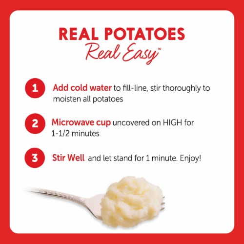 Idahoan® Buttery Homestyle® Mashed Potatoes Cups Perspective: right