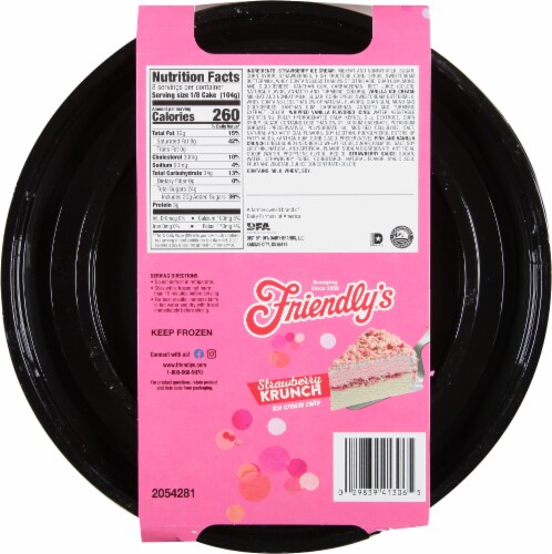 Friendly's® Krunch Strawberry Ice Cream Cake Perspective: right