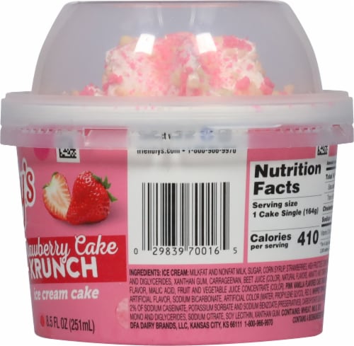 Friendly's Strawberry Krunch Cake Singles Perspective: right