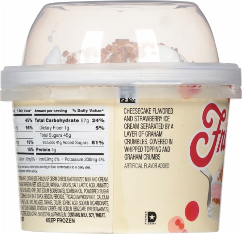 Friendly's® Strawberry Cheesecake Ice Cream Cake Perspective: right
