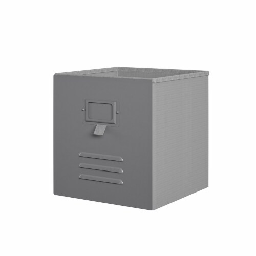 Nova 3 Pack Multipurpose Metal Locker Storage Bins Graphite Gray