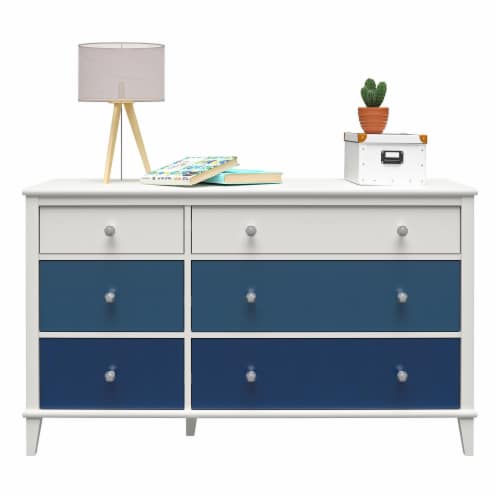 Little Seeds Monarch Hill Poppy 6 Drawer Dresser, with 2 Sets of Knobs