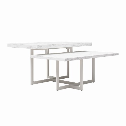 Brielle Coffee Table, Marble Perspective: right