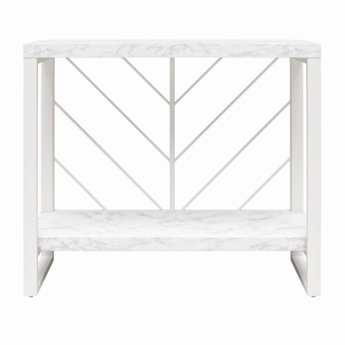 Brielle Console Table, Marble Perspective: right