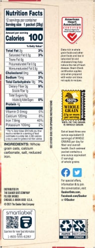 Quaker® Original Instant Oatmeal, 12 ct / 0.98 oz - Baker’s