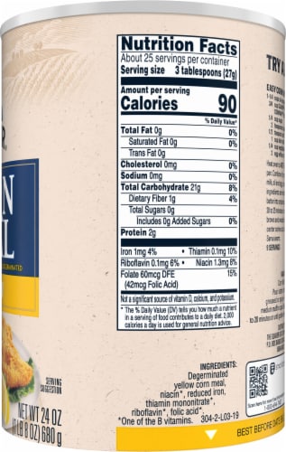 Quaker Yellow Corn Meal For Baking Perspective: right