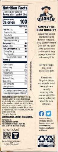 Quaker® Butter Flavored Instant Grits Perspective: right
