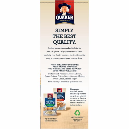 Quaker® Cheese Lovers Instant Grits Perspective: right