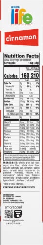 Quaker Life Cinnamon Cereal 18 Ounce Box Perspective: right