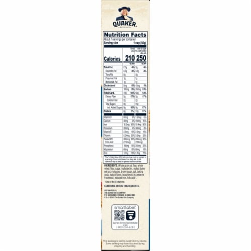 Quaker® Brown Sugar Oatmeal Squares Breakfast Cereal Perspective: right