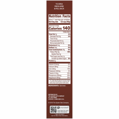Mother's® Creamy 1 Minute Oat Bran Perspective: right