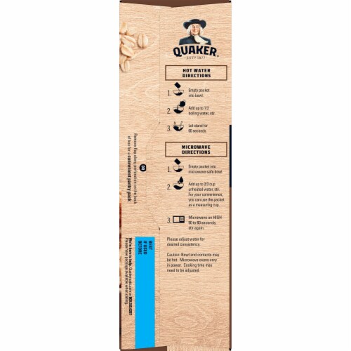 Quaker® Maple & Brown Sugar Fiber Instant Oatmeal Perspective: right