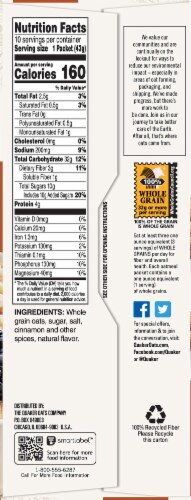 Quaker® Cinnamon & Spice Instant Oatmeal Perspective: right
