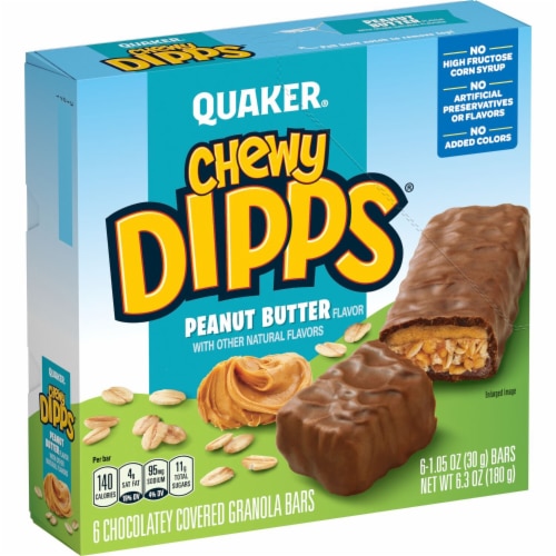 Quaker Chewy Dipps Peanut Butter Granola Bars Perspective: right