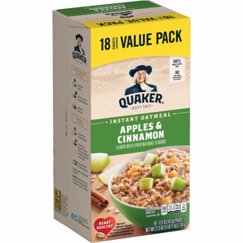 Quaker® Apples & Cinnamon Instant Oatmeal Perspective: right