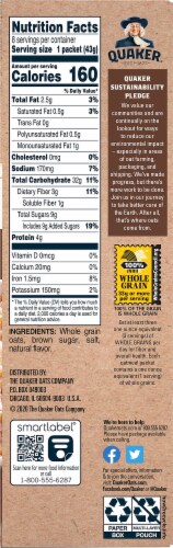 Quaker® Gluten Free Maple & Brown Sugar Instant Oatmeal Perspective: right