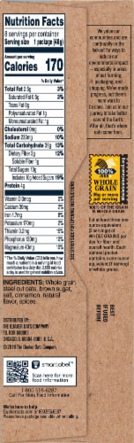 Quaker Select Start Brown Sugar Cinnamon Steel Cut Instant Oatmeal Packets Perspective: right