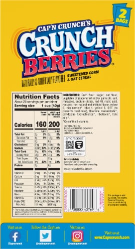Cap'n Crunch's Crunch Berries Bag Cereal Perspective: right