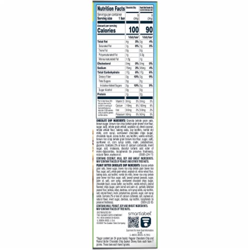 Quaker Chewy Less Sugar Granola Bar Variety Pack Perspective: right