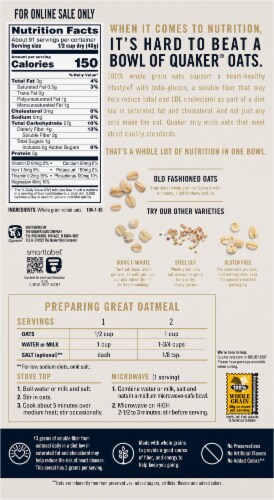 Quaker® Old Fashioned Oats Perspective: right