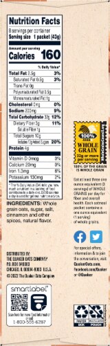 Quaker® Cinnamon & Spice Instant Oatmeal Perspective: right