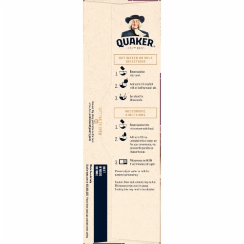 Quaker® Raisin Date & Walnut Instant Oatmeal Perspective: right