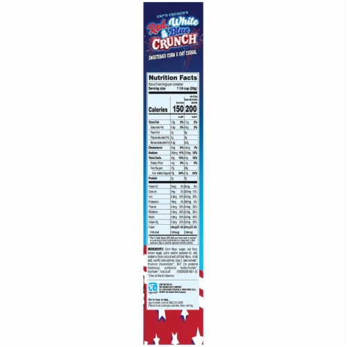 Cap'N Crunch Red White Blue Cap'n Crunch Breakfast Cereal Perspective: right