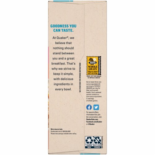 Quaker® Lower Sugar Instant Oatmeal Variety Pack Perspective: right