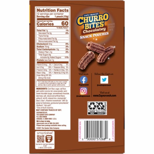 Cap'N Crunch's Chocolatey Churro Bites Perspective: right
