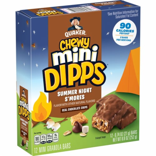 Quaker Chewy Mini Dipps Summer Night S'mores Granola Bars Perspective: right