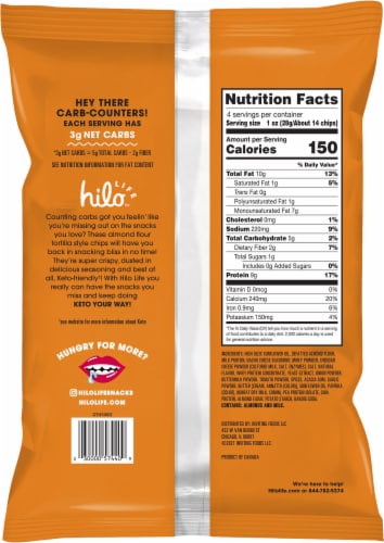 Hilo Life™ Nacho Cheese Almond Flour Tortilla Style Chips Perspective: right