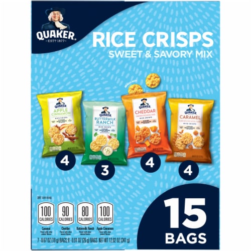 Quaker® Rice Crisps Sweet & Savory Mix Variety Perspective: right