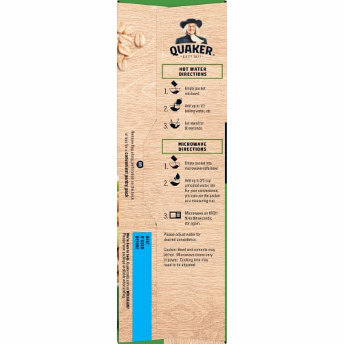 Quaker® Apples & Cinnamon High Fiber Instant Oatmeal Perspective: right