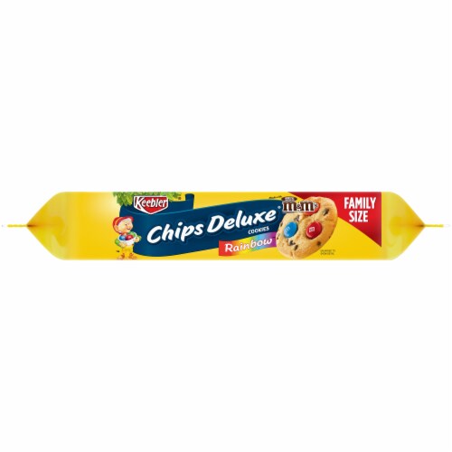 Keebler Chips Deluxe Rainbow Cookies Family Size Perspective: right