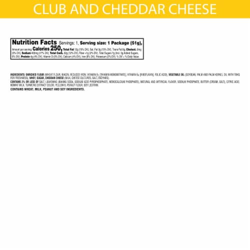 Keebler Club and Cheddar Sandwich Crackers Big Snack Pack Perspective: right