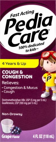 PediaCare Grape Cough & Congestion Children's Medicine Perspective: right