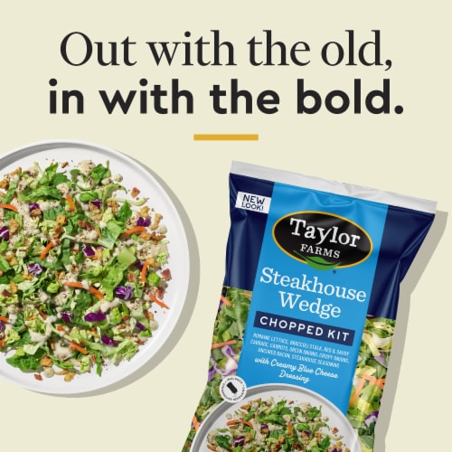 Taylor Farms® Steakhouse Wedge Chopped Salad Kit Bag Perspective: right